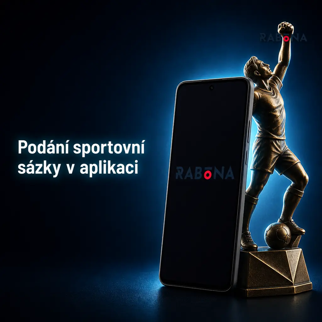 Podání sportovní sázky v aplikaci: výběr kurzu, zadání vkladu v CZK a potvrzení tiketu