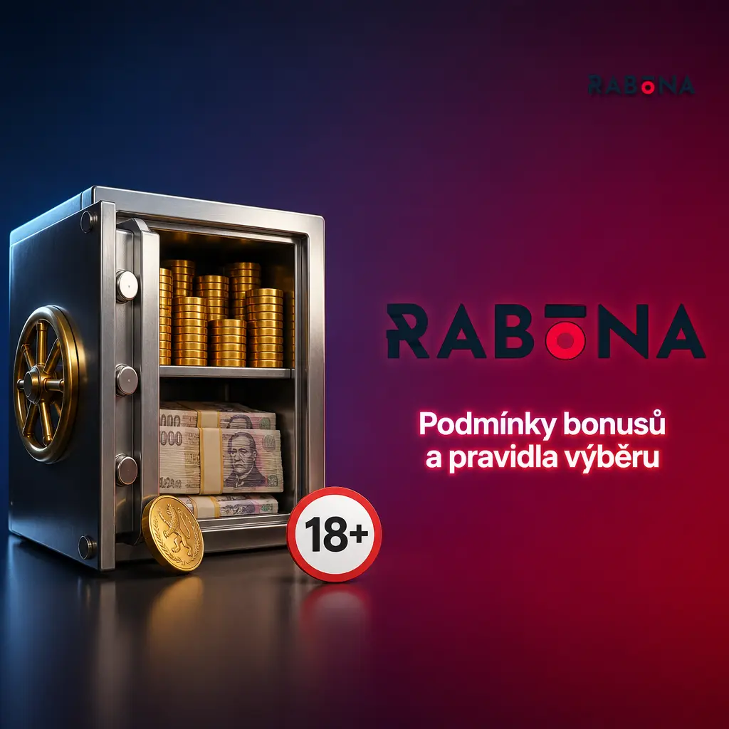 Infografika s podmínkami casino bonusů, vkladem 500 Kč, protočením 40× a pravidly výběru