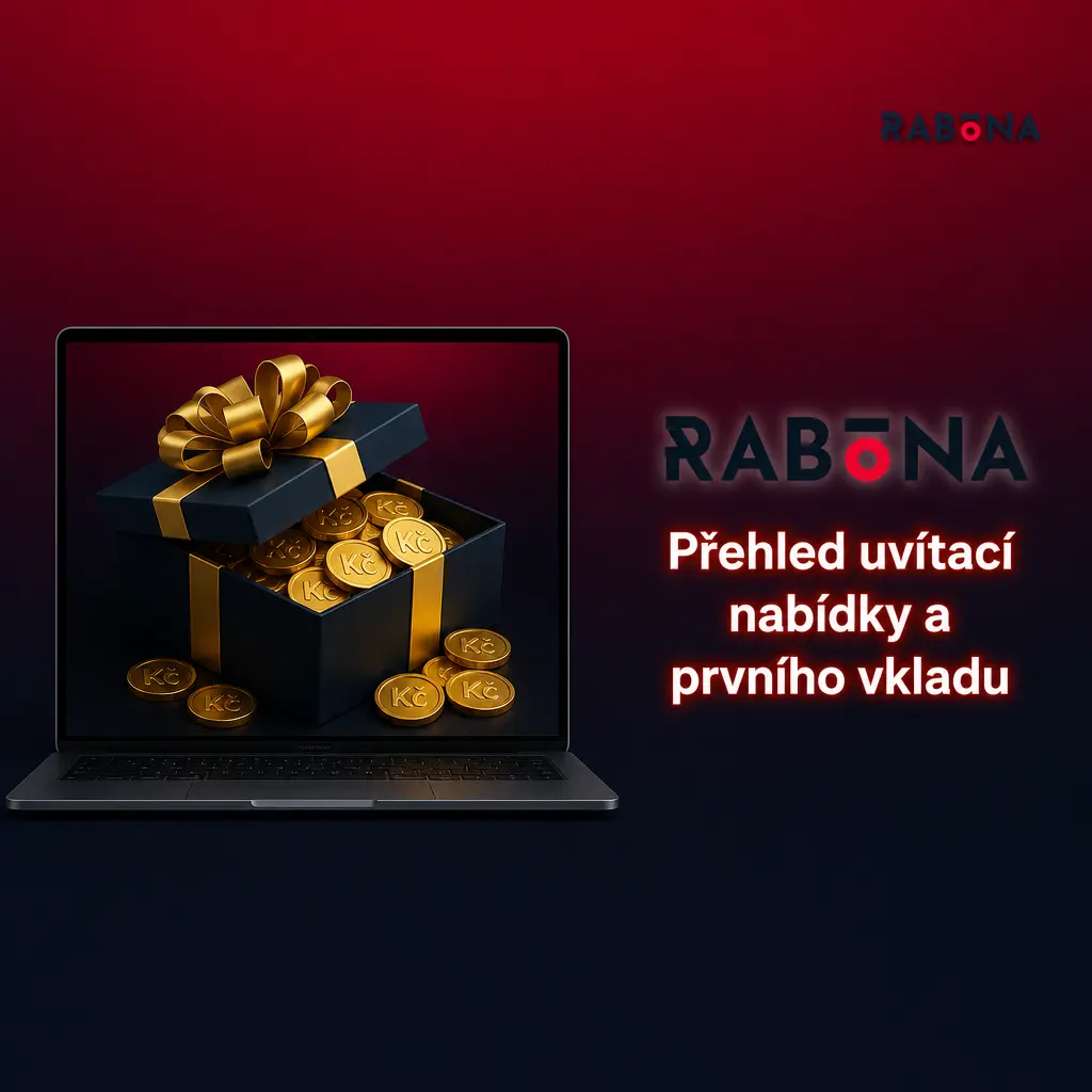 Tabulka uvítací nabídky Rabona: 100% bonus do 12 500 Kč a 200 free spinů při vkladu od 500 Kč