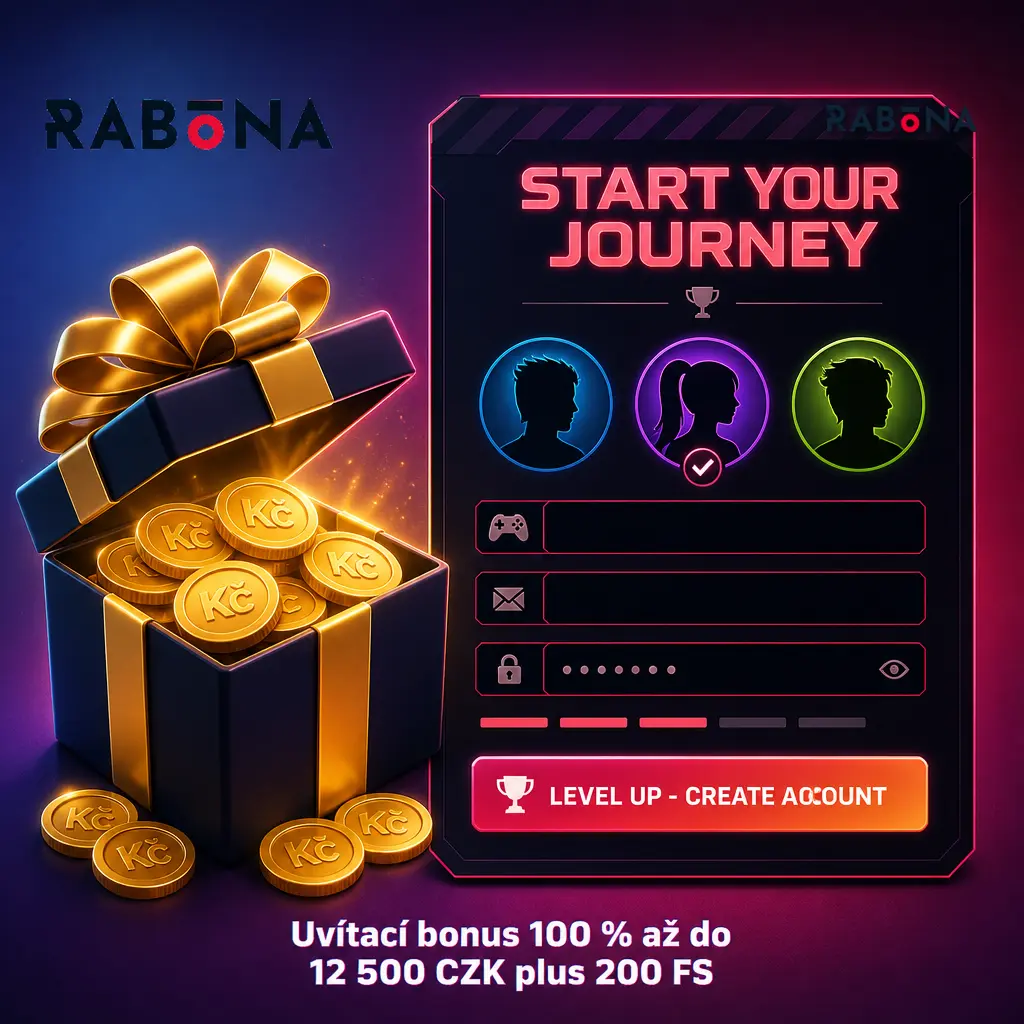 Uvítací bonus 100 % až 12 500 Kč a 200 točení zdarma pro české hráče po prvním vkladu